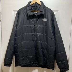 The North Face Black Puffer Jacket with Stand-Up Collar. Hardly ever worn.